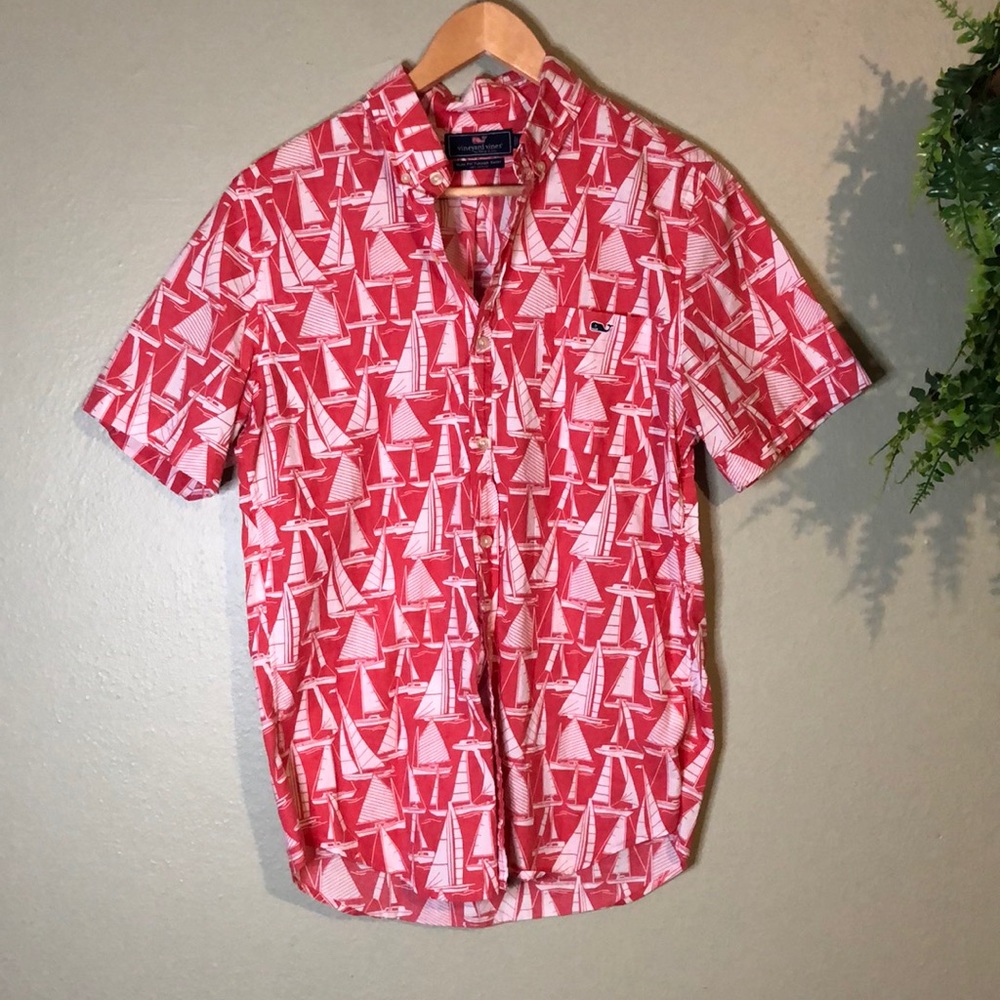 Vineyard Vines Slim Fit Tucker Sailboat Shirt